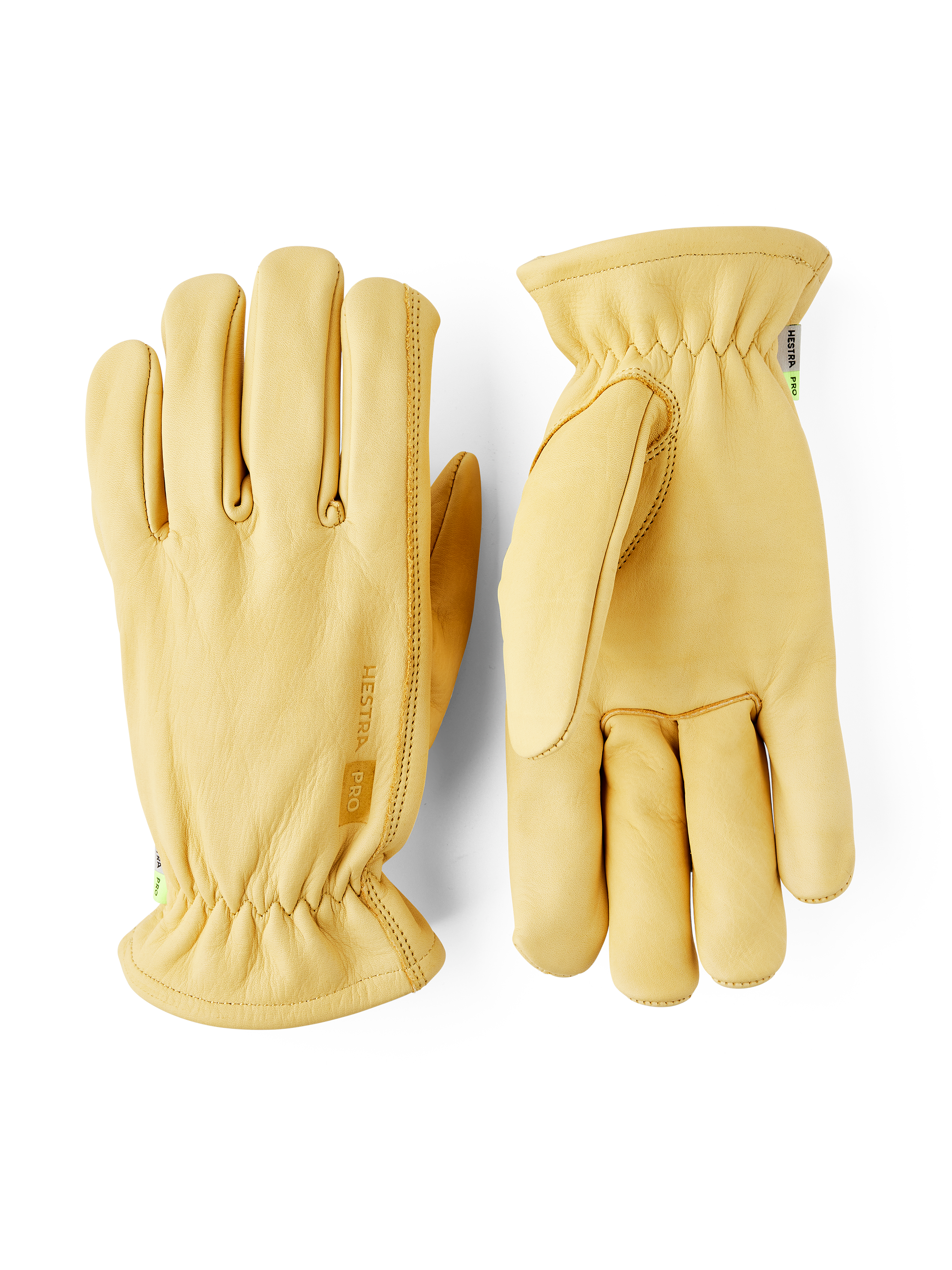 Hestra Drivers Work Glove glove in Yellow – front view